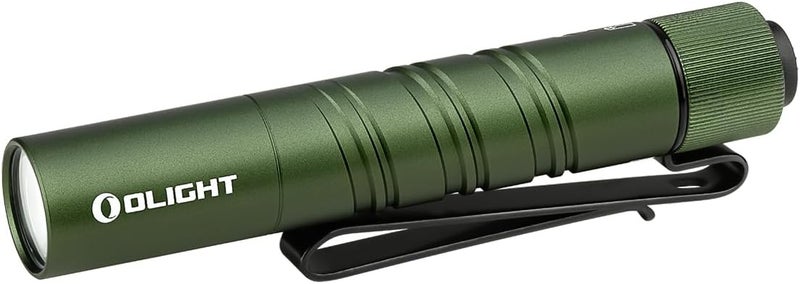 OLIGHT مصباح يدوي I3T 2 EOS محمول EDC، 200 لومن، مصابيح يدويّة مضيئة مدمجة، مفتاح ذيل مزدوج الإخراج مع بطارية AAA ومشبك جيب ثنائي الاتجاه للتخييم والمشي (أخضر عسكري) - Image 1